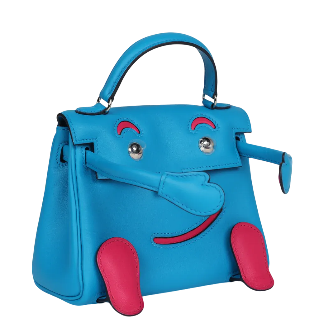 HermÃ¨s "Quelle Idolle" Kelly Doll Bleu Frida and Rose Extreme S